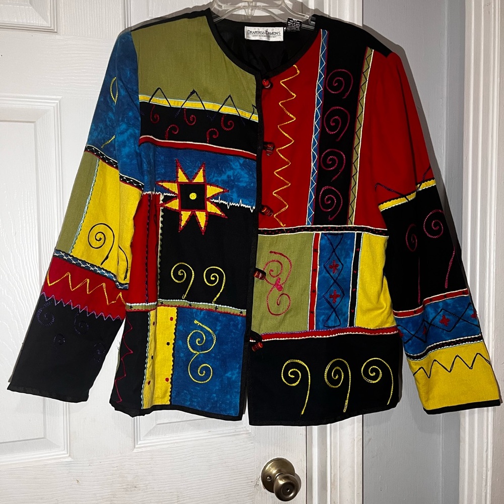 Colorful Patchwork Jacket - image 1